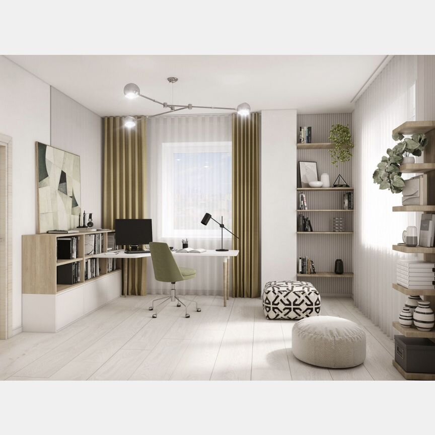 1-к. апартаменты, 34,6 м², 12/13 эт.