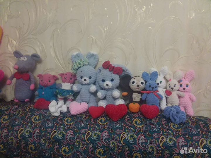 Заяц.Чебурашка.Мягкая игрушка ручная работа