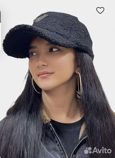 Кепка, бейсболка меховая, женская