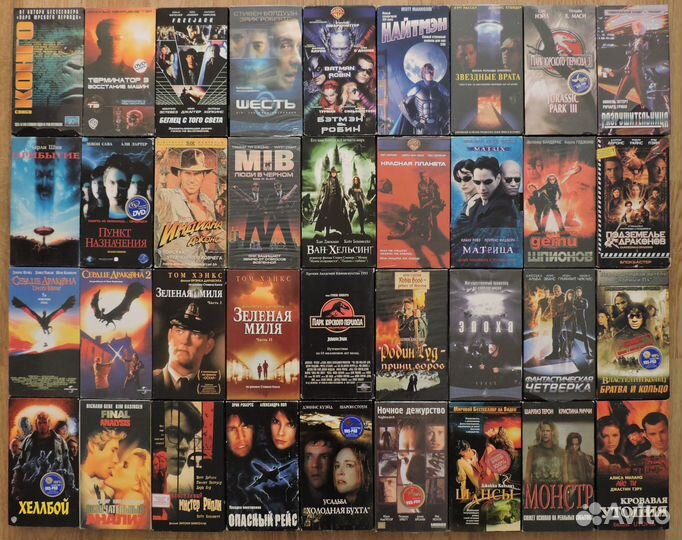 Видеокассеты VHS Боевики Ужасы Мультфильмы 3