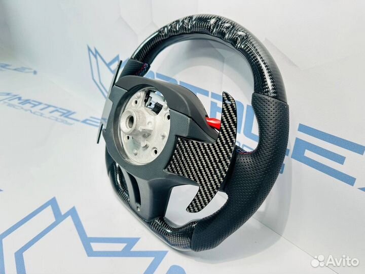 Руль карбон BMW G-серия кожа, с подогревом