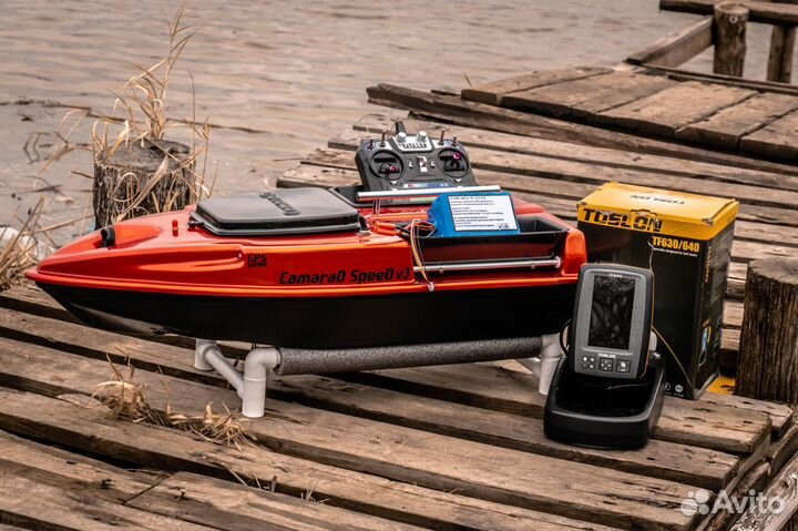 Прикормочный кораблик с эхолотом TF640,25А