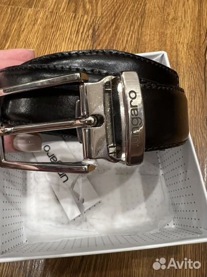 Новый кожаный мужской ремень