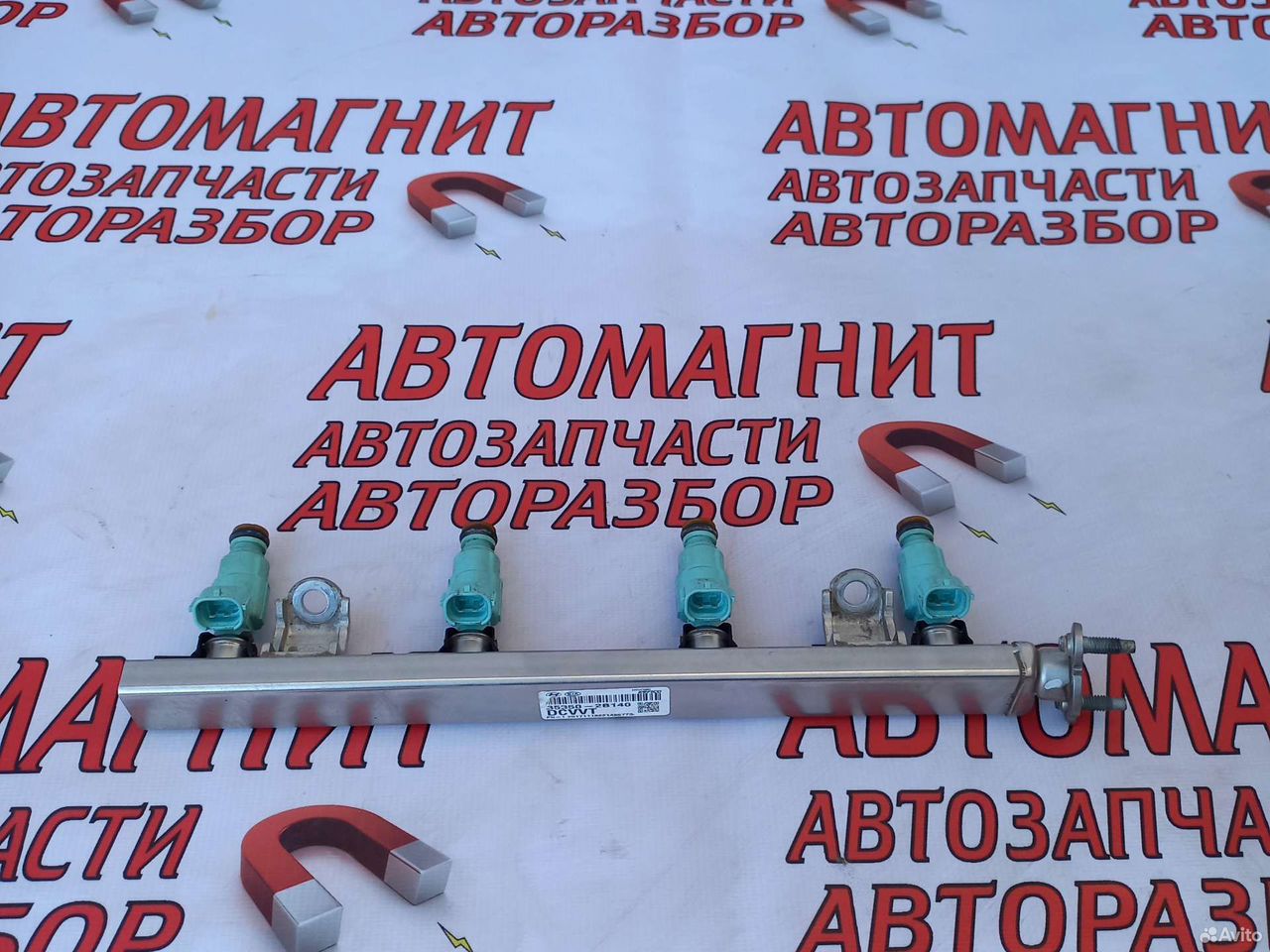 Топливная рампа форсунка Хендай Солярис 2 Рио 4