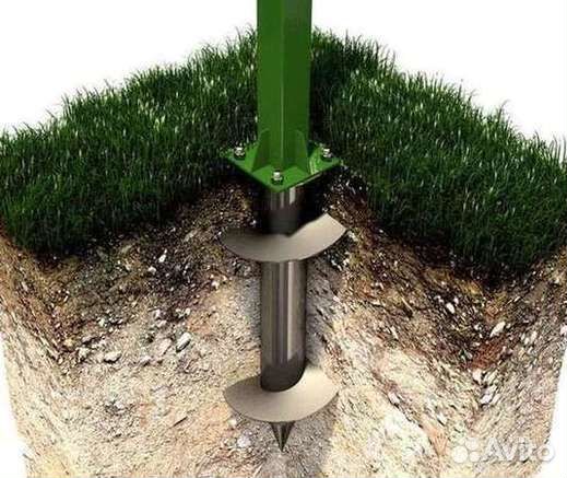 Винтовые сваи обвязка