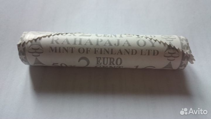 Евроценты Финляндии из роллов