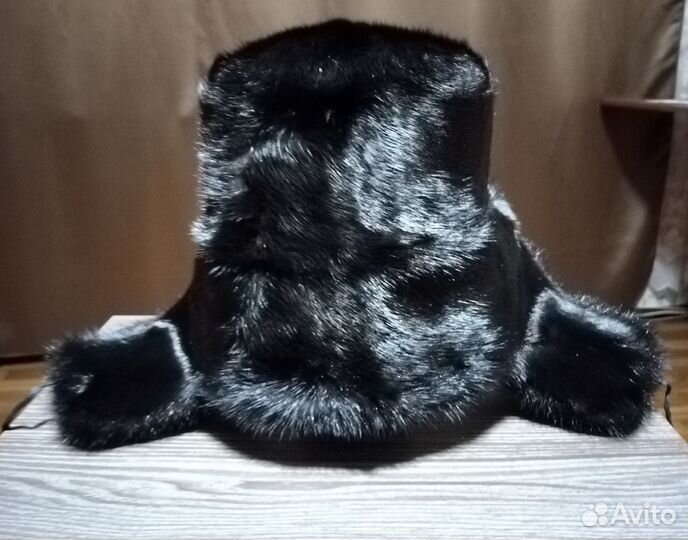 Шапка ушанка норковая мужская