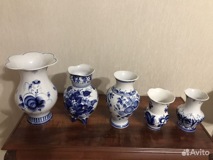 Вазы из гжели