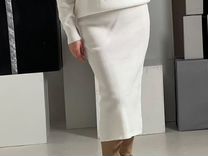 Трикотажный костюм женский с юбкой
