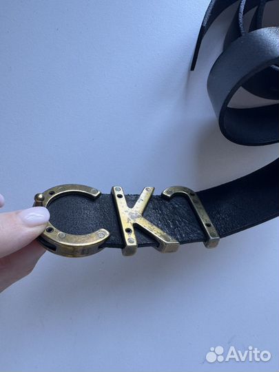 Кожаный ремень CK j