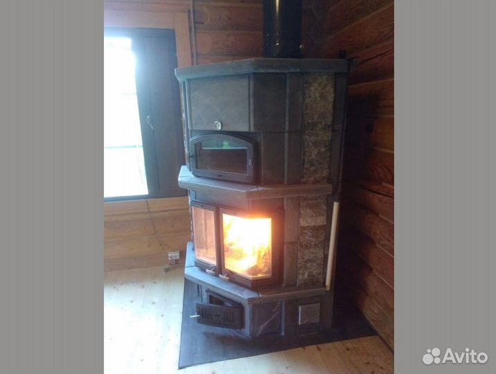 Печь камин теплонакопительная