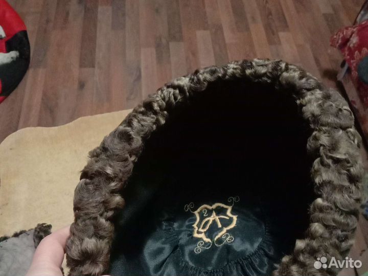 Шапка каракуль женская И воротни