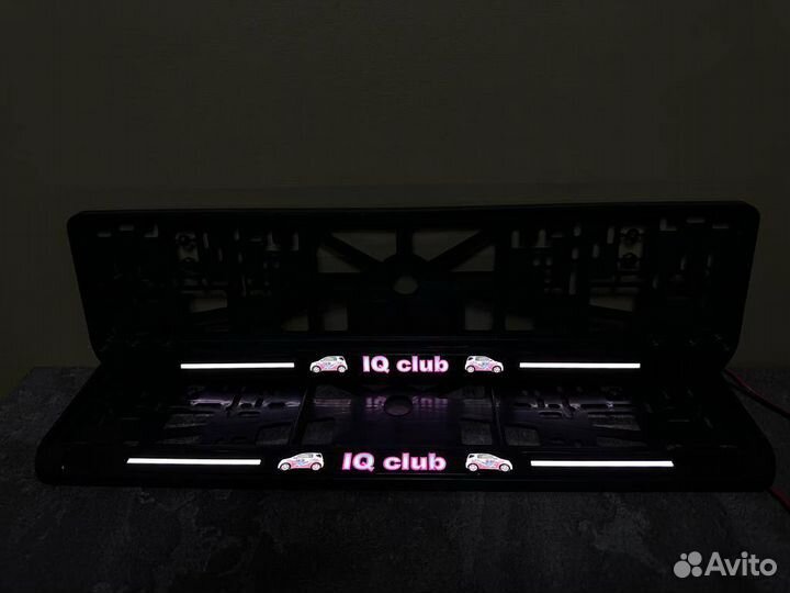 Рамка номерного знака led подсветка