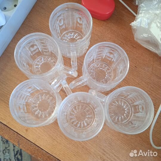 Бокалы хрустальные 6шт