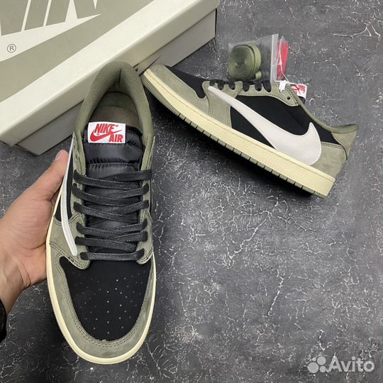 Nike Travis Scott Air Jordan 1 Low OG Black/Olive