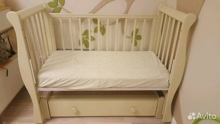 Кровать детская Лаванда Лель с матрасом