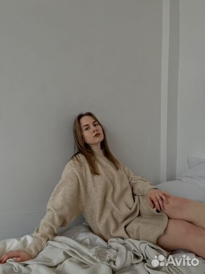 Шерстяное платье h&m безразмерное