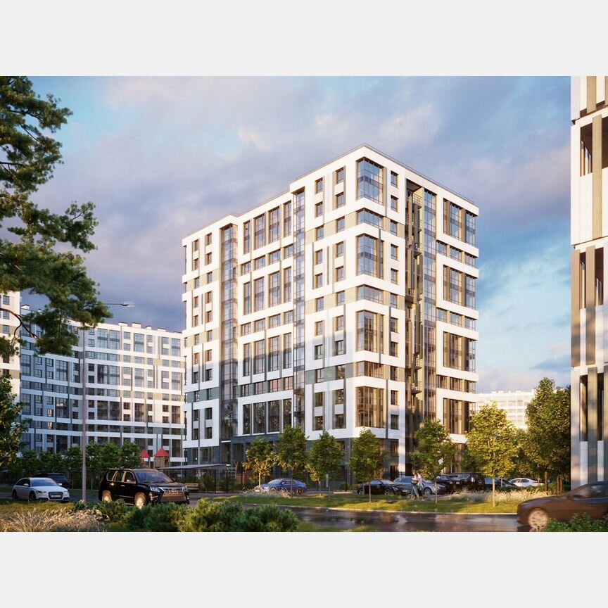 2-к. квартира, 60,8 м², 12/13 эт.