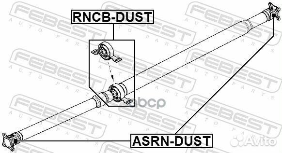 Крестовина карданной передачи asrndust Febest