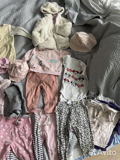 Вещи пакетом на девочку 68-86