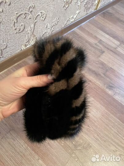 Норковая повязка на голову