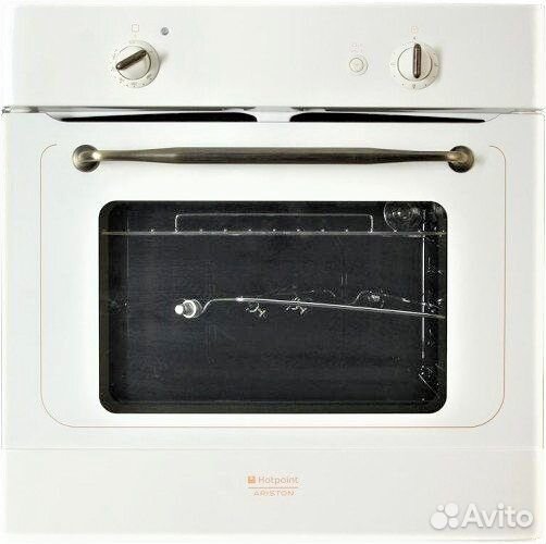 Газовый духовой шкаф ariston бежевый под ретро