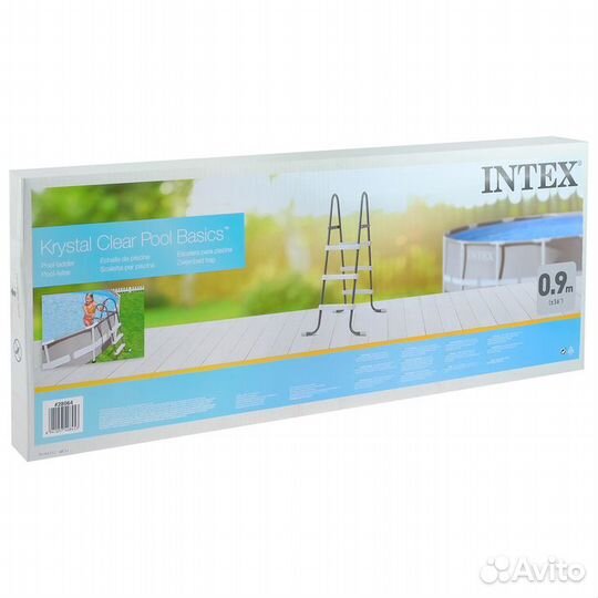 Лестница для бассейна, h90 см, 28064 intex