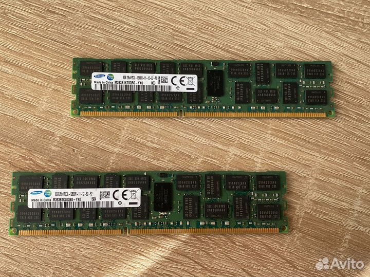 Оперативная память Samsung ecc reg 8GB PC3L-12800R