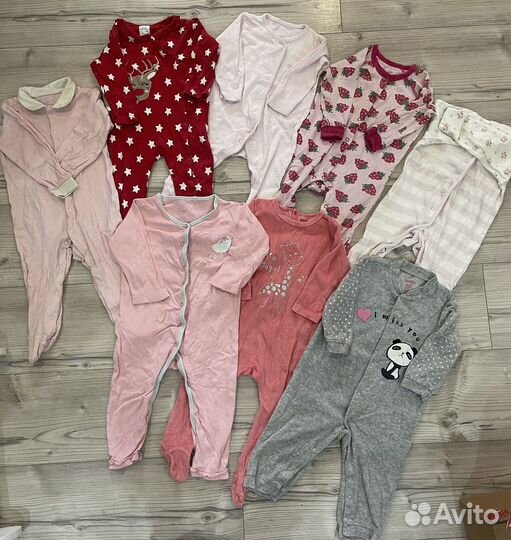 Слипы комбинезоны вещи пакетом на девочку