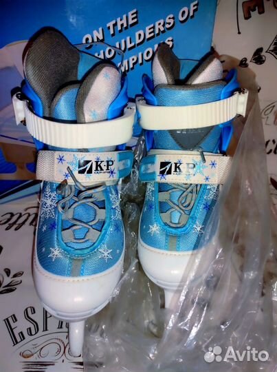 Коньки новые раздвижные 30-33 в коробке