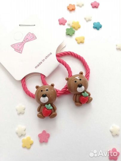 Милые резиночки для волос со зверюшками