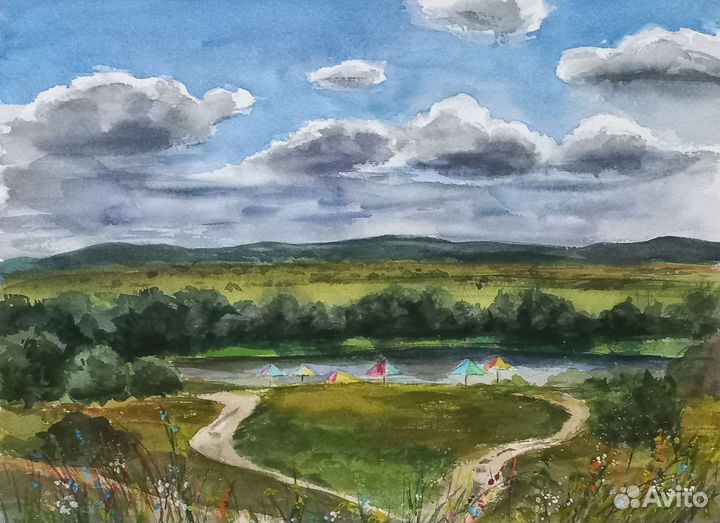Картина акварельная 