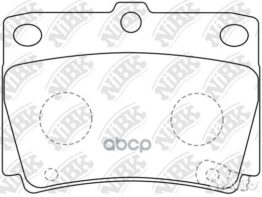 Колодки тормозные дисковые mitsubishi pajero SP