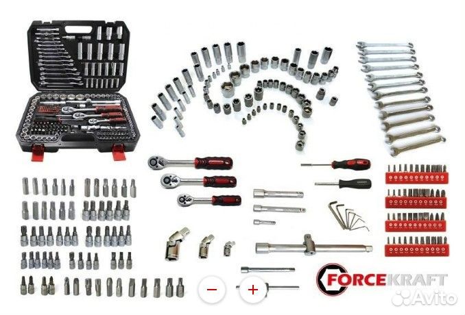 Набор инструментов forcekraft 216 предметов