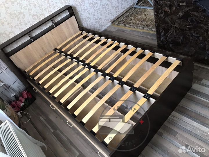 Кровать 120х200 с ящиками