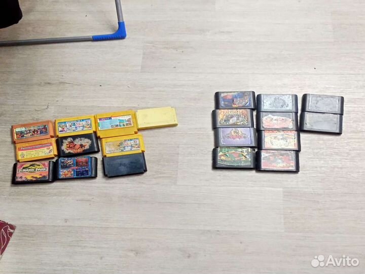 Игровые картриджи на sega и dendy