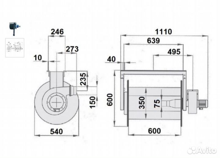 Барабанная вытяжка выхлопных газов Filcar