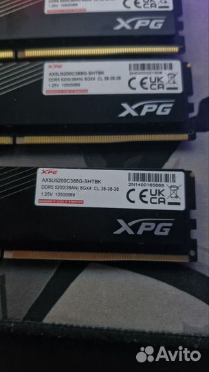 Оперативная память DDR 5 32 GB (8x4)