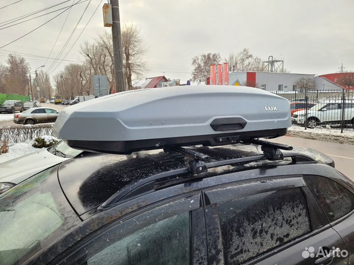 Автобокс LUX tavr 450L серый мат. LADA xray
