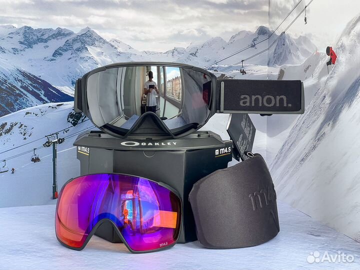 Горнолыжная маска Anon M4s Toric Onyx + Violet