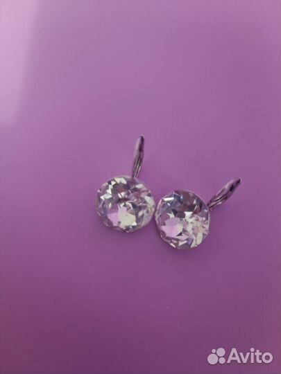 Серьги с кристаллами Swarovski