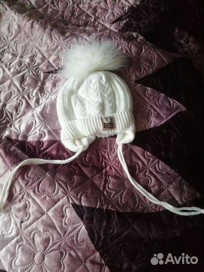 Шапки детские для девочки +ботиночки