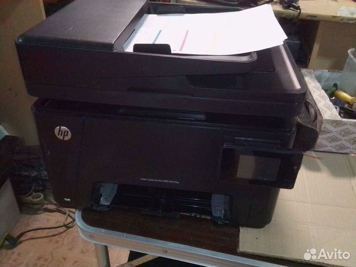 Цветное лазерное мфу HP LaserJet Pro M177fw