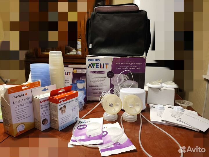 Молокоотсос электрический двойной philips avent