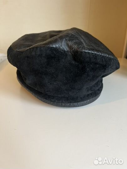 Берет женский натуральная кожа