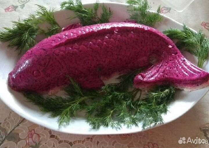 Форма для салата сельдь под шубой, 3 вида