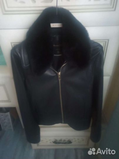 Куртка кожаная Massimo dutti