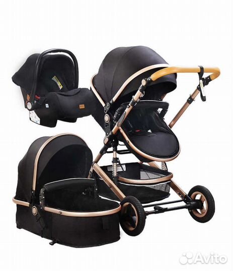 Коляска 3в1 новая luxmom доставка