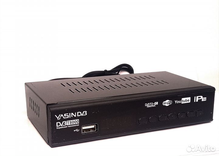 Цифровая тв приставка yasin DVB T8000 T2/C/Miracas