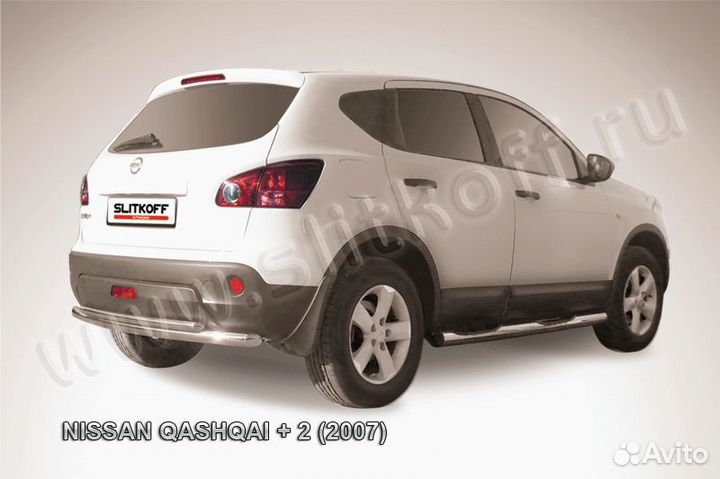 Защита заднего бампера Nissan qashqai NIQ2013